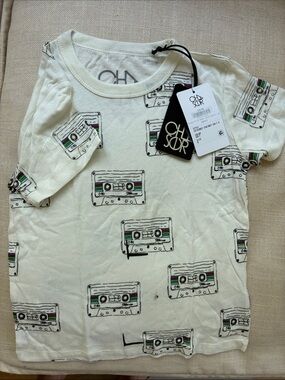 Chaser Kids Cream Graphic Cassette Tee